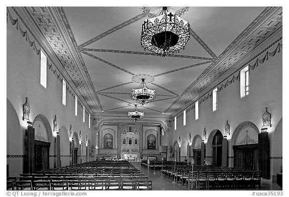 Chapel, Mission Santa Clara de Asis, Santa Clara University. Santa Clara,  California, USA