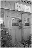 Pottery studio, Allied Arts Guild. Menlo Park,  California, USA (black and white)