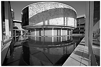 Pavilion in the Music Center. Los Angeles, California, USA (black and white)