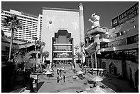 Babylon court of the Hollywood and Highland complex. Hollywood, Los Angeles, California, USA (black and white)