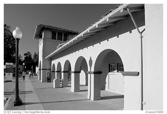 Former Southern Pacific Railroad depot. Burlingame,  California, USA