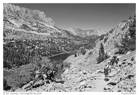 Valley and Long Lake, John Muir Wilderness. California, USA