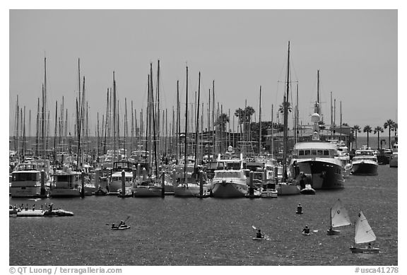 Santa Barbara Harbor. Santa Barbara, California, USA