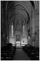 Side chapel, Grace Cathedral. San Francisco, California, USA (black and white)