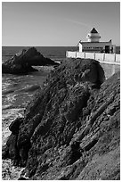 Camera Obscura, Cliff House. San Francisco, California, USA (black and white)