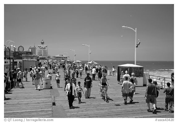 On the Santa Monica Pier. Santa Monica, Los Angeles, California, USA