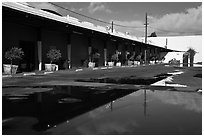 Bergamot Station art gallery complex. Santa Monica, Los Angeles, California, USA (black and white)