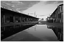 Bergamot Station arts center. Santa Monica, Los Angeles, California, USA (black and white)