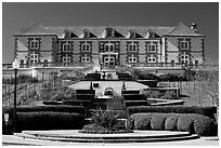 Domain Carneros winery in Louis XV chateau style. Napa Valley, California, USA (black and white)