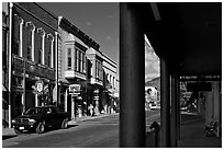Main Street, Yreka. California, USA ( black and white)