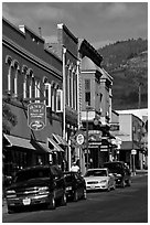 Historic buildings, Yreka. California, USA ( black and white)