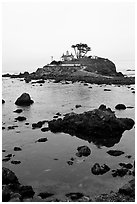Crescent City Lighthouse, Crescent City. California, USA (black and white)