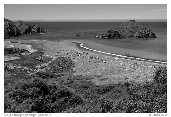 Navarro River estuary. California, USA