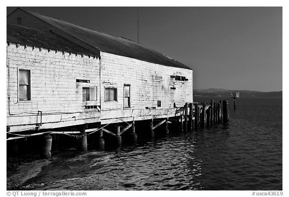 Wharf building, Bodega Bay. Sonoma Coast, California, USA