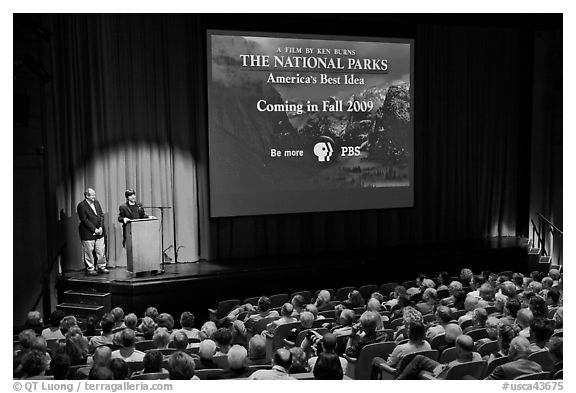 Ken Burns and Dayton Duncan present National Parks film, Cowell Theater, Fort Mason Center. San Francisco, California, USA