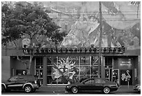 Mission cultural center, Mission District. San Francisco, California, USA ( black and white)