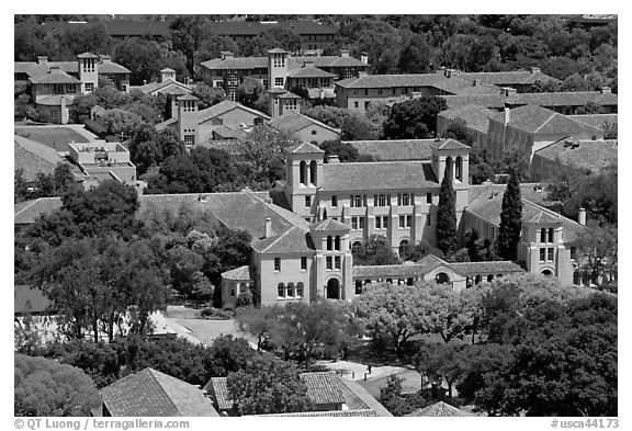 Campus seen from Hoover Tower. Stanford University, California, USA