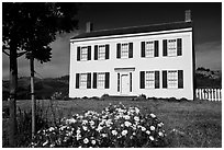 The White House of Half Moon Bay, James Johnston Homestead. Half Moon Bay, California, USA (black and white)