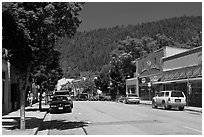 Main street, Dunsmuir. California, USA ( black and white)