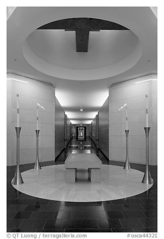 Altar in the crypt, The Cathedral of Christ the Light. Oakland, California, USA