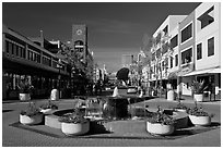 Fountain,. Oakland, California, USA (black and white)
