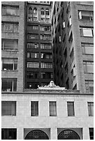 Historic high rise building. Oakland, California, USA ( black and white)