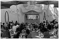 Storybook Puppet theater, Fairyland. Oakland, California, USA ( black and white)