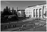 University of California at Berkeley Campus. Berkeley, California, USA (black and white)