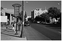 Downtown. Watsonville, California, USA ( black and white)