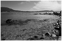 Carmel Bay. Carmel-by-the-Sea, California, USA ( black and white)