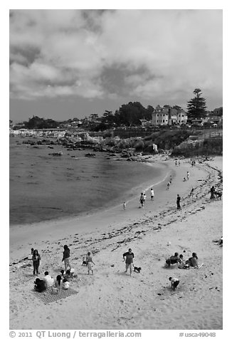 Beach, Lovers Point Park. Pacific Grove, California, USA