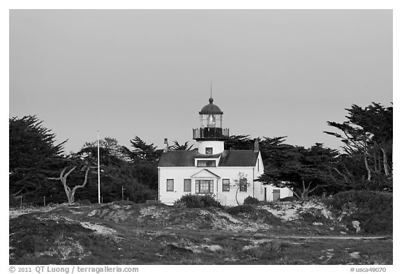 Point Pinos Lighthouse, oldest continuously-operating on the West Coast. Pacific Grove, California, USA