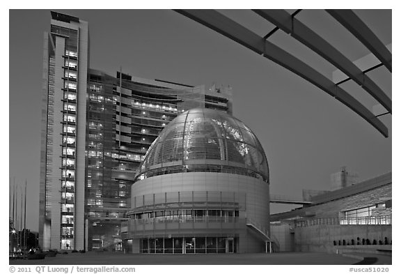 City Hall at dusk. San Jose, California, USA