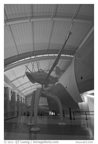 San Jose International Airport. San Jose, California, USA (black and white)