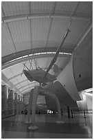 San Jose International Airport. San Jose, California, USA ( black and white)