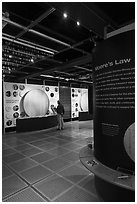 Intel Museum. Santa Clara,  California, USA (black and white)