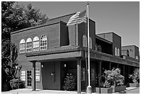 Post Office. Woodside,  California, USA (black and white)