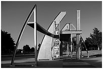 Rosie the Riveter Memorial, World War II Home Front National Historical Park. Richmond, California, USA ( black and white)