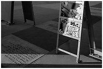 Detail, Rosie the Riveter Memorial. Richmond, California, USA (black and white)