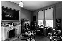 Kitchen, John Muir Home, John Muir National Historic Site. Martinez, California, USA ( black and white)