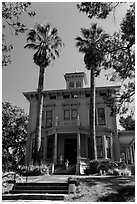 John Muir family home, John Muir National Historic Site. Martinez, California, USA (black and white)