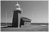 Mark Abbott Memorial Lighthouse. Santa Cruz, California, USA (black and white)