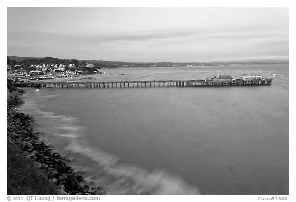 Fishing Pier at sunset. Capitola, California, USA