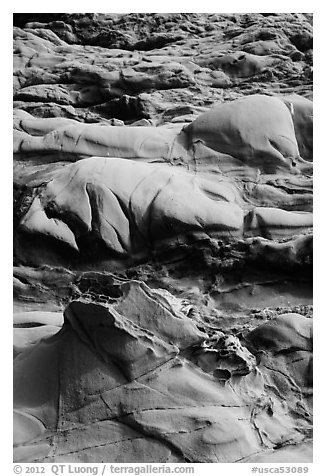 Eroded rock, Bean Hollow State Beach. San Mateo County, California, USA