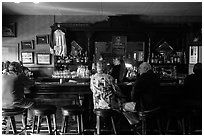 Bar, Duarte Tavern, Pescadero. San Mateo County, California, USA ( black and white)