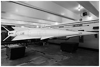 Underground storage area, Nike missile site. California, USA ( black and white)