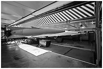 Elevator platform, Nike missile site. California, USA ( black and white)