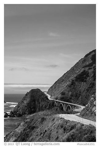 Winding Highway 1. Big Sur, California, USA