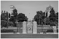 Janss Steps, University of California at Los Angeles, Westwood. Los Angeles, California, USA ( black and white)