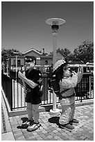 Life-size figures, Legoland, Carlsbad. California, USA ( black and white)